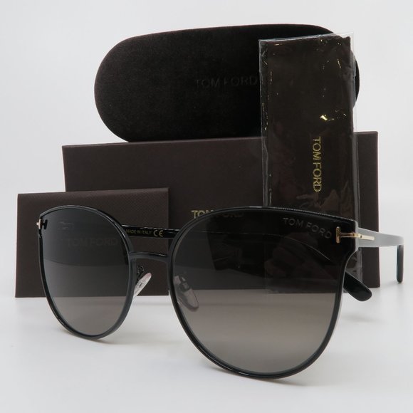 Tom Ford Black Cat Eye TF 718-K 01F New with Box - Picture 2 of 11